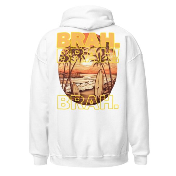 Trendy Custom Aesthetic Oversized Preppy Quote Hoodie | MUDPUPs BRAH.BRAH!BRAH. - Picture 9 of 10